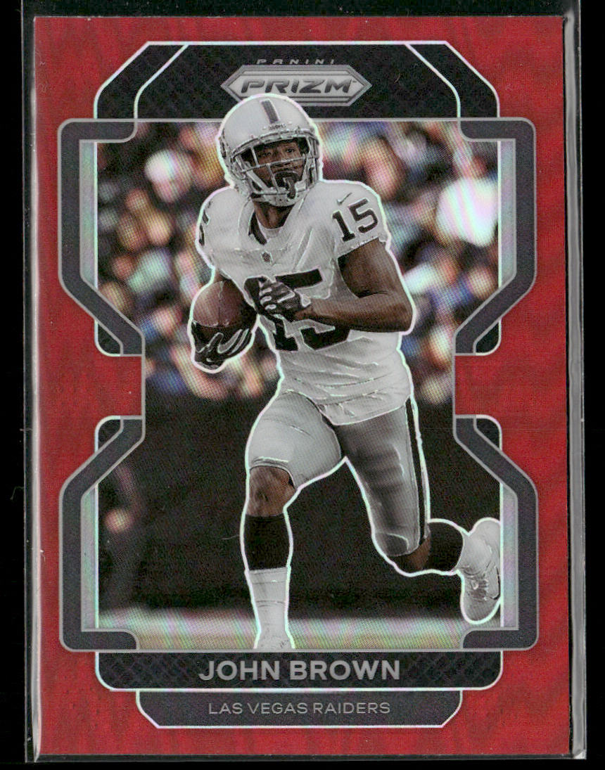 John Brown 2021 Panini Prizm Red #177 Las Vegas Raiders