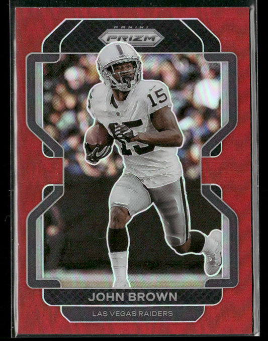 John Brown 2021 Panini Prizm Red #177 Las Vegas Raiders