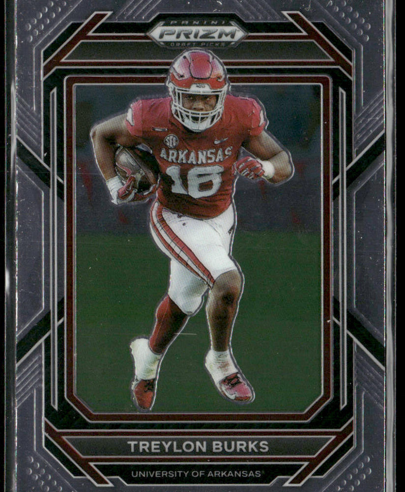 Treylon Burks 2023 Panini Prizm Draft Picks #98 Arkansas Razorbacks