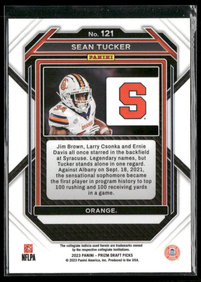 Sean Tucker 2023 Panini Prizm Draft Picks #121 Syracuse Orange