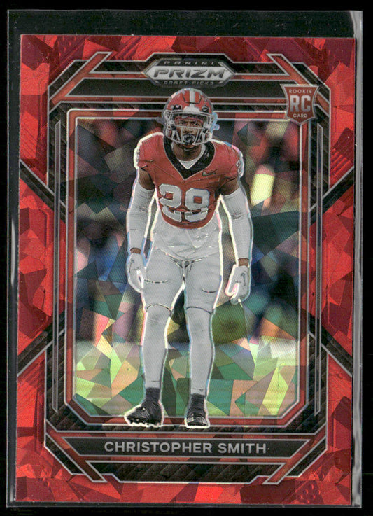 Christopher Smith 2023 Panini Prizm Draft Picks Prizms Red Ice #168 Bulldogs