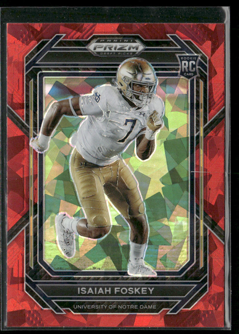Isaiah Foskey 2023 Panini Prizm Draft Picks Prizms Red Ice #183 Fighting Irish