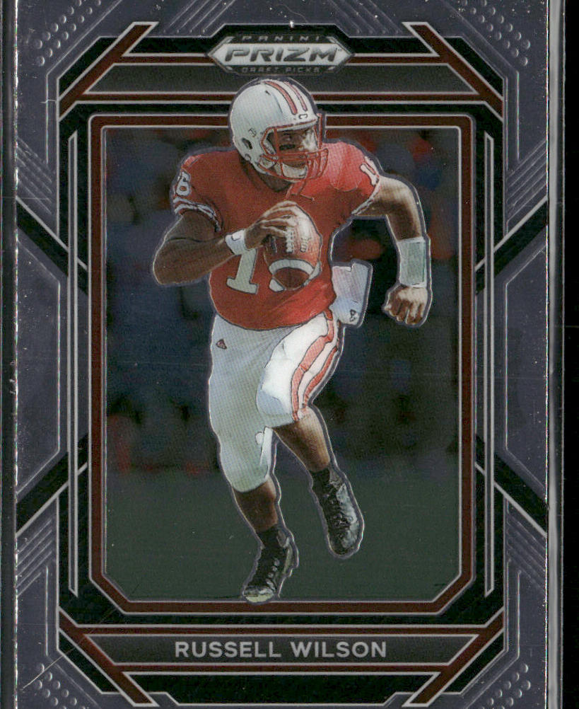 Russell Wilson 2023 Panini Prizm Draft Picks #86 Wisconsin Badgers
