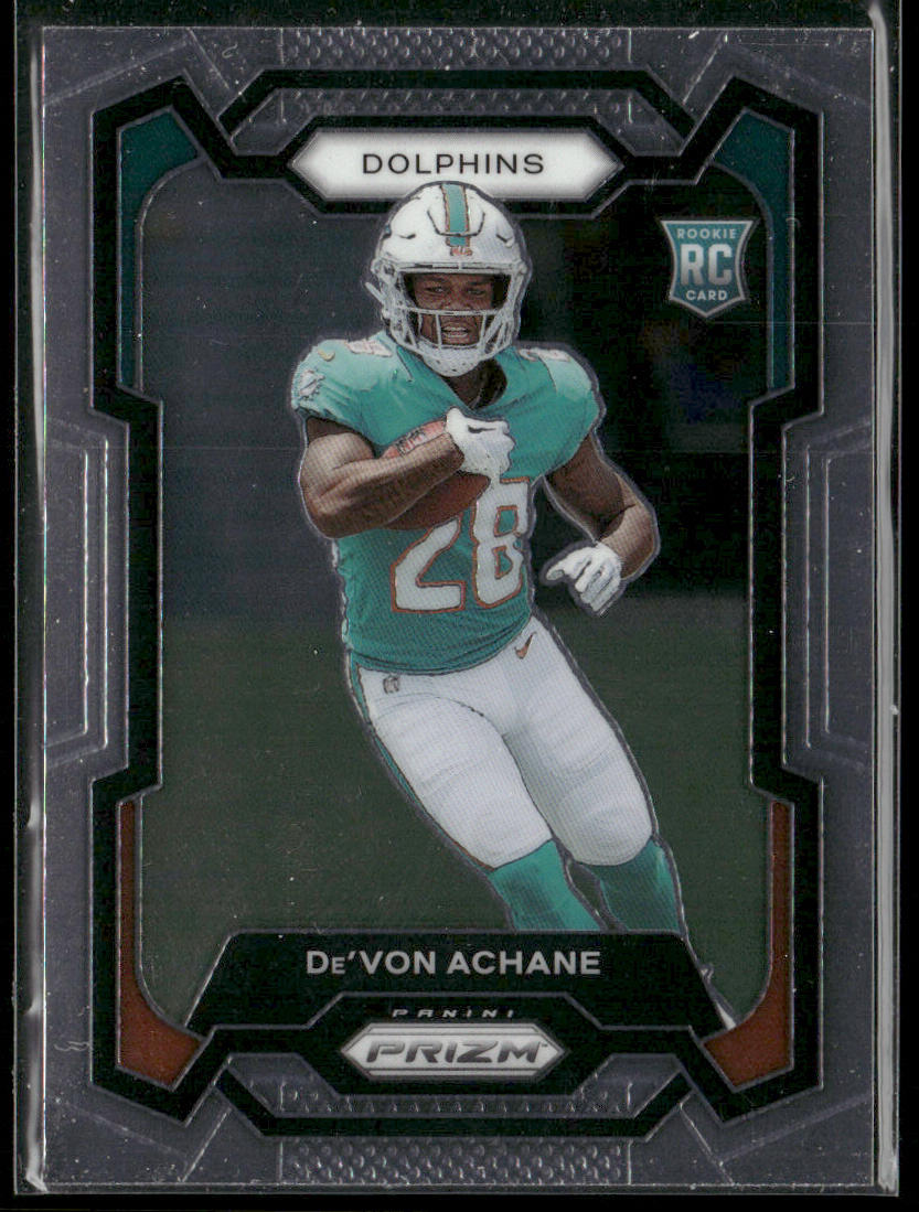 De'Von Achane 2023 Panini Prizm #365 RC Miami Dolphins