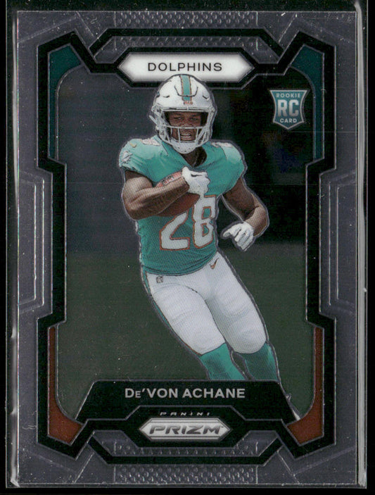 De'Von Achane 2023 Panini Prizm #365 RC Miami Dolphins