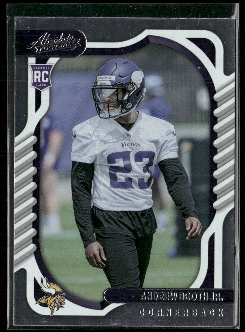 Andrew Booth Jr. 2022 Panini Absolute #144 RC Minnesota Vikings