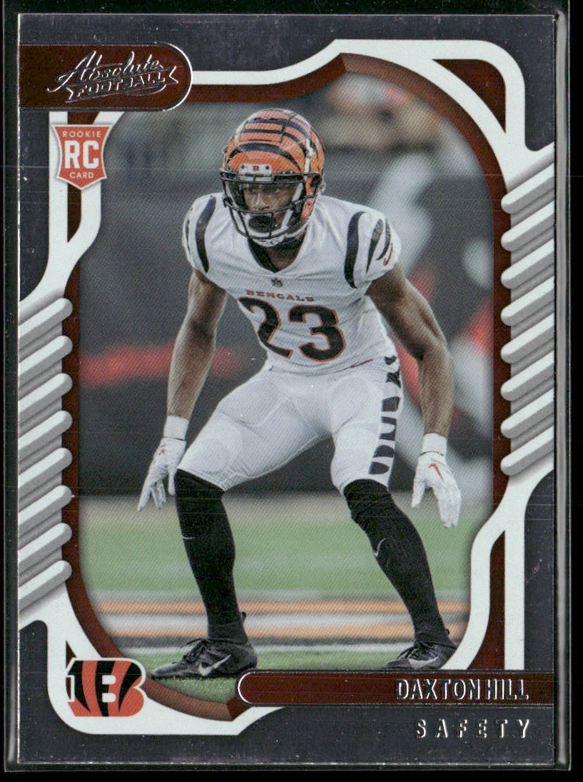 Daxton Hill 2022 Panini Absolute Retail #156 RC Cincinnati Bengals