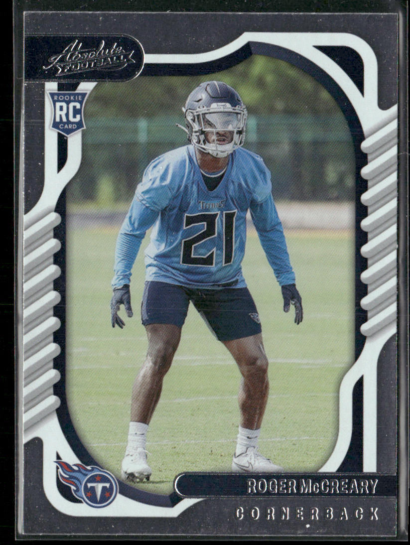 Roger McCreary 2022 Panini Absolute Retail #192 RC Tennessee Titans
