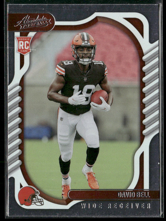 David Bell 2022 Panini Absolute Retail #132 RC Cleveland Browns