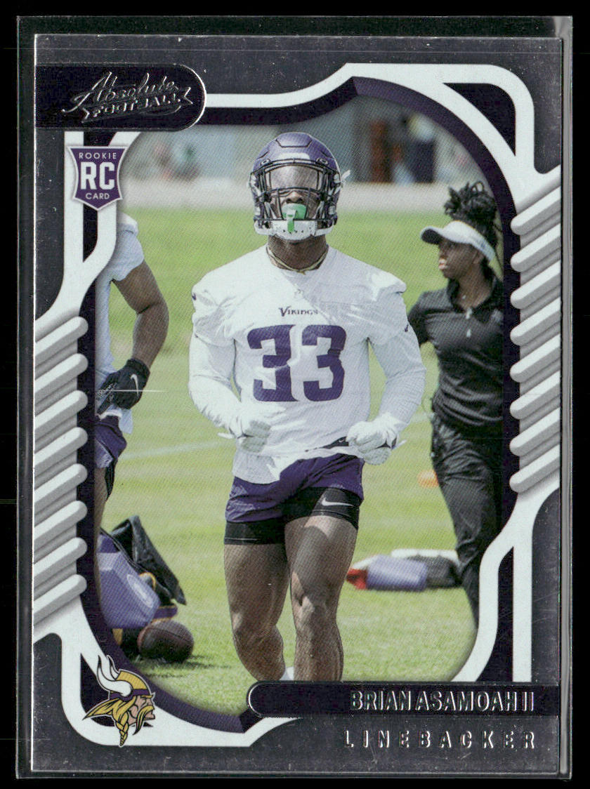 Brian Asamoah II 2022 Panini Absolute Retail #148 RC Minnesota Vikings