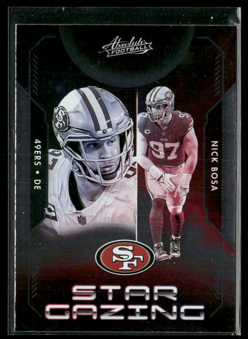 Nick Bosa 2023 Panini Absolute Star Gazing #SG-20 San Francisco 49ers