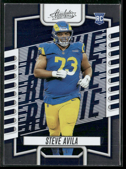 Steve Avila 2023 Panini Absolute Retail #164 RC Los Angeles Rams