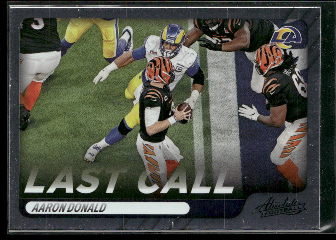 Aaron Donald 2022 Panini Absolute Last Call #LC-16 Los Angeles Rams