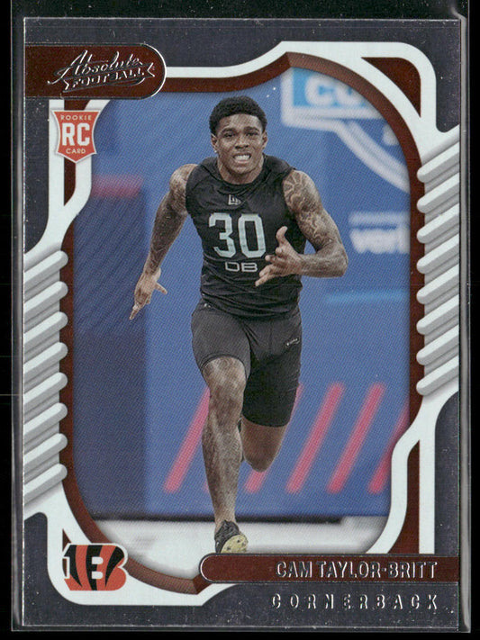 Cam Taylor-Britt 2022 Panini Absolute Retail #150 RC Cincinnati Bengals
