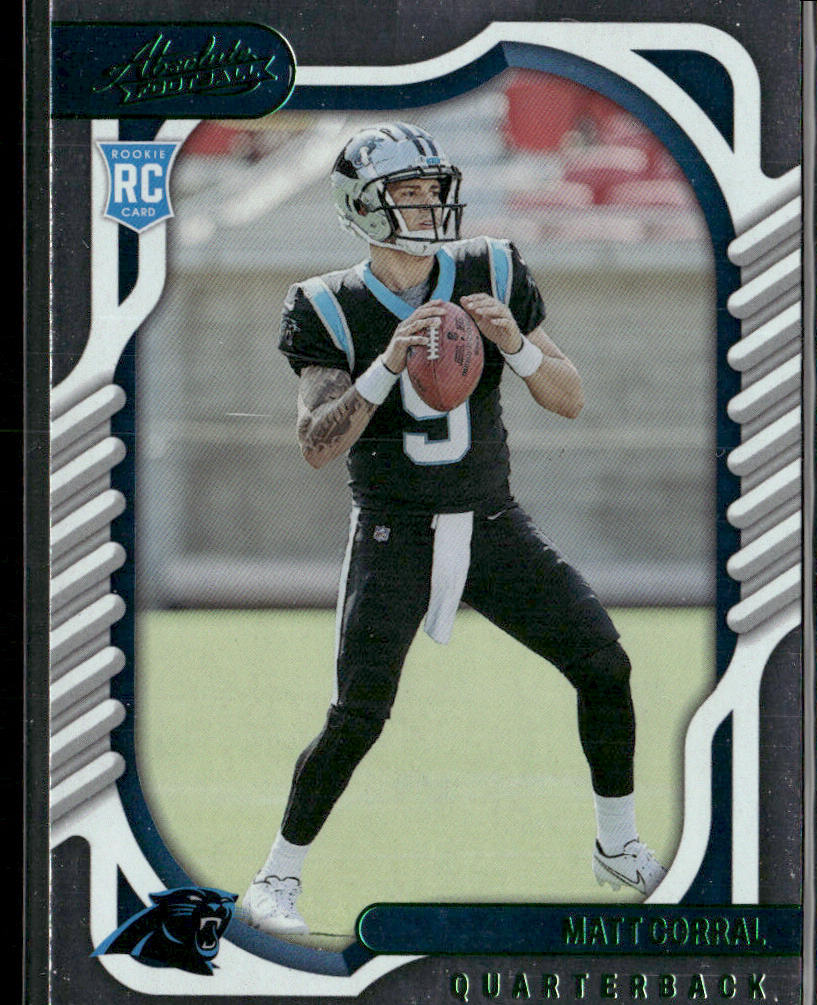 Matt Corral 2022 Panini Absolute Green #102 RC Carolina Panthers