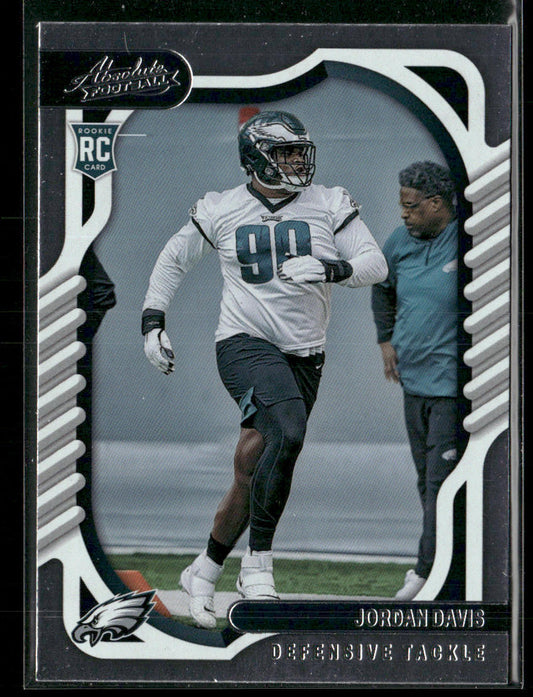 Jordan Davis 2022 Panini Absolute Retail #172 RC Philadelphia Eagles