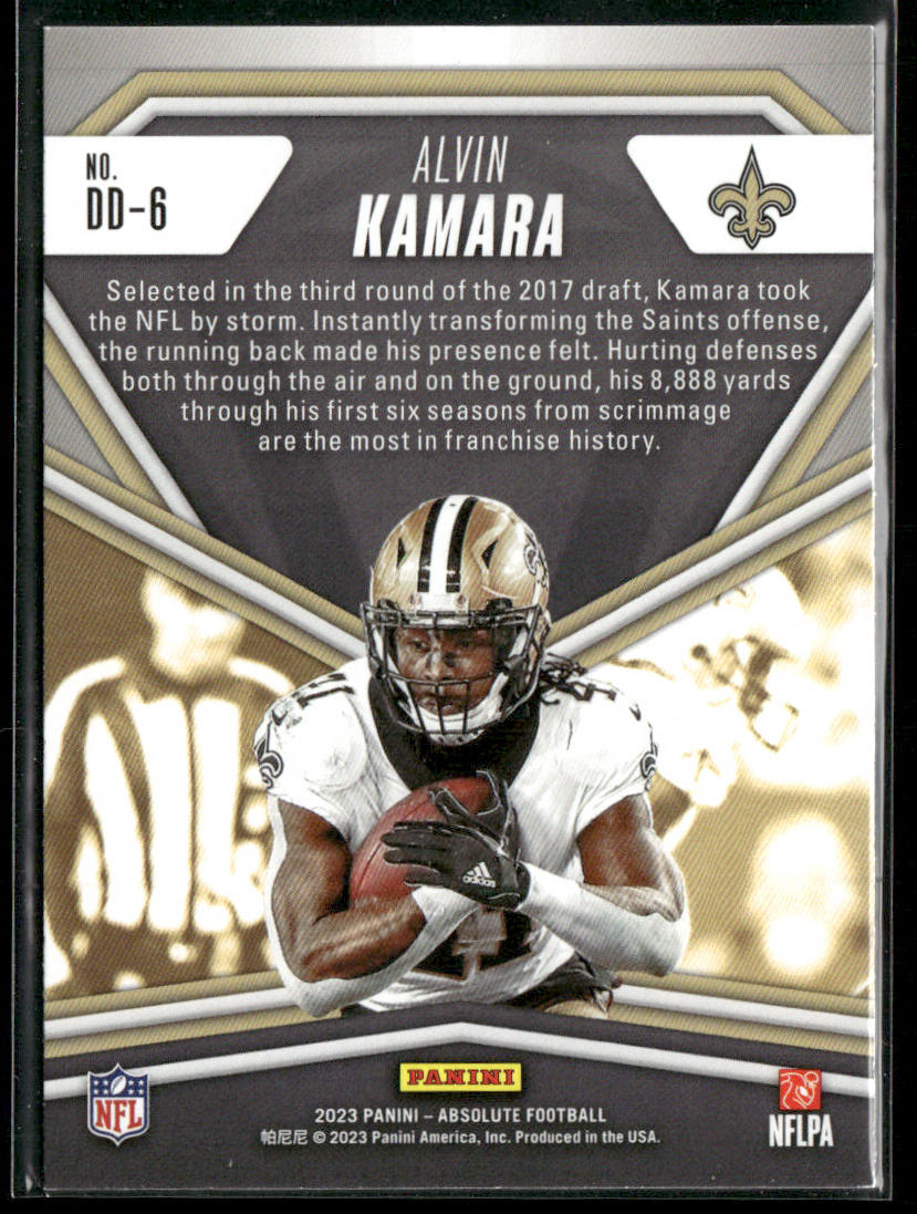 Alvin Kamara 2023 Panini Absolute Draft Diamonds #DD-6 New Orleans Saints