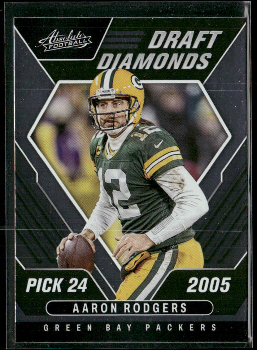 Aaron Rodgers 2022 Panini Absolute Draft Diamonds #DD-6 Green Bay Packers