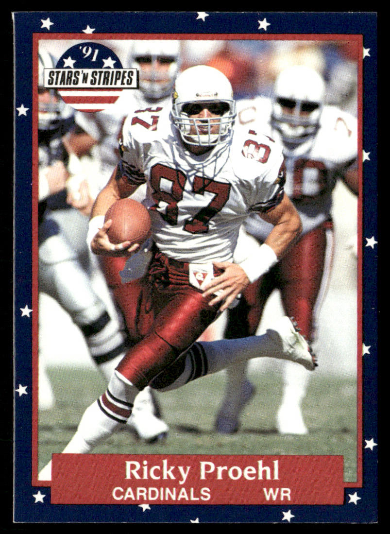 Ricky Proehl 1991 Fleer Stars 'n Stripes #103 Phoenix Cardinals