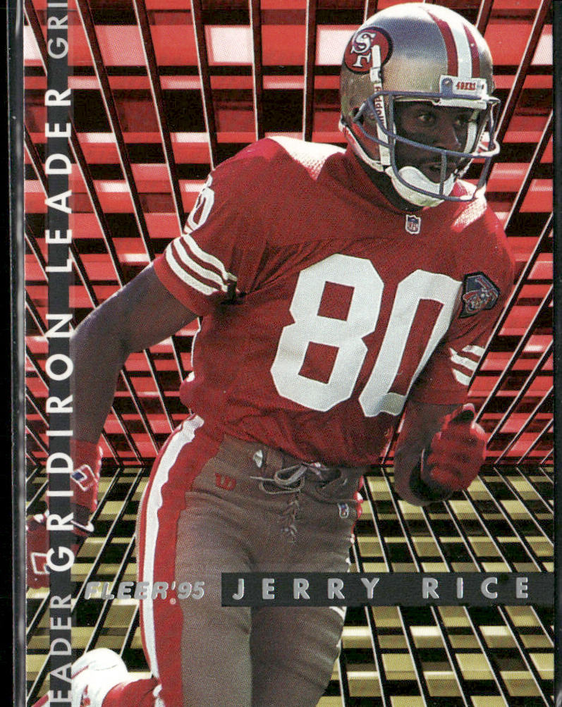 Jerry Rice 1995 Fleer Gridiron Leaders #4 San Francisco 49ers