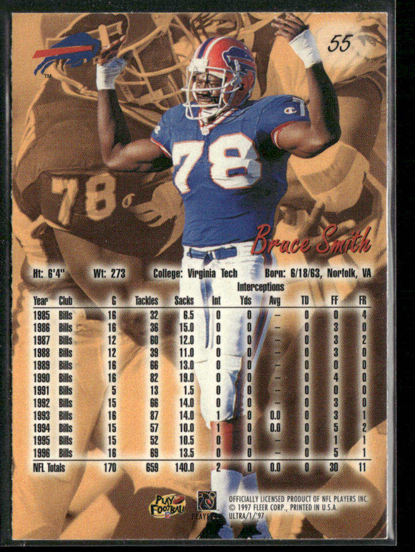 Bruce Smith 1997 Ultra #55 Buffalo Bills