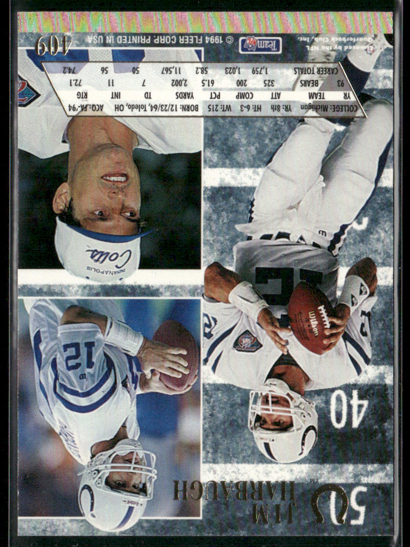 Jim Harbaugh 1994 Ultra #409 Indianapolis Colts