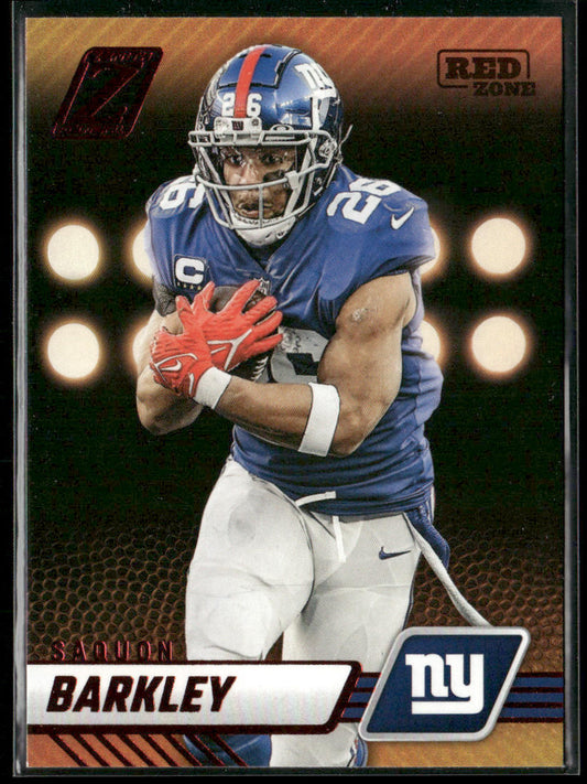 Saquon Barkley 2023 Panini Zenith Red Zone #78 New York Giants