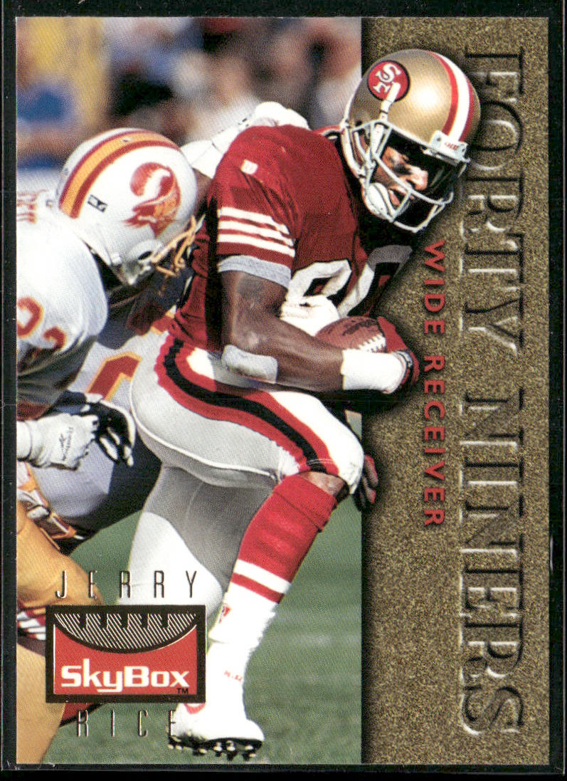 Jerry Rice 1995 SkyBox Premium Inside the Numbers #20 San Francisco 49ers