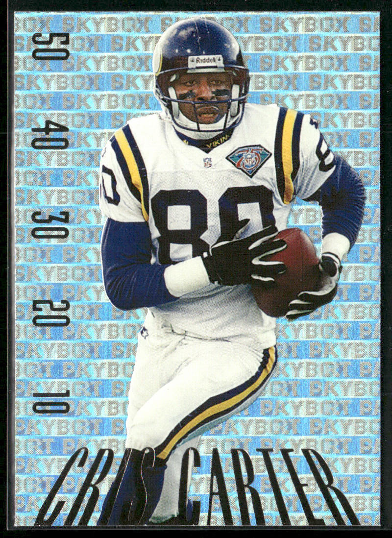 Cris Carter 1995 SkyBox Premium Paydirt Gold #PD7 Minnesota Vikings