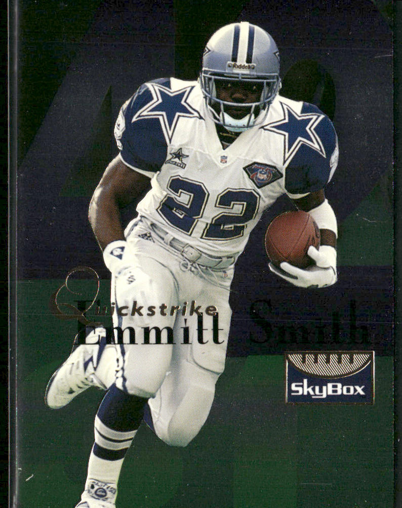 Emmitt Smith 1995 SkyBox Premium Quickstrike #Q8 Dallas Cowboys