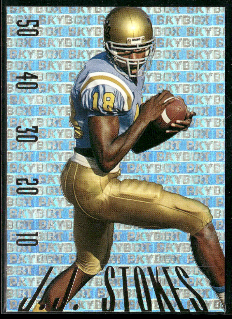 J.J. Stokes 1995 SkyBox Premium Paydirt Blue #PD2 San Francisco 49ers