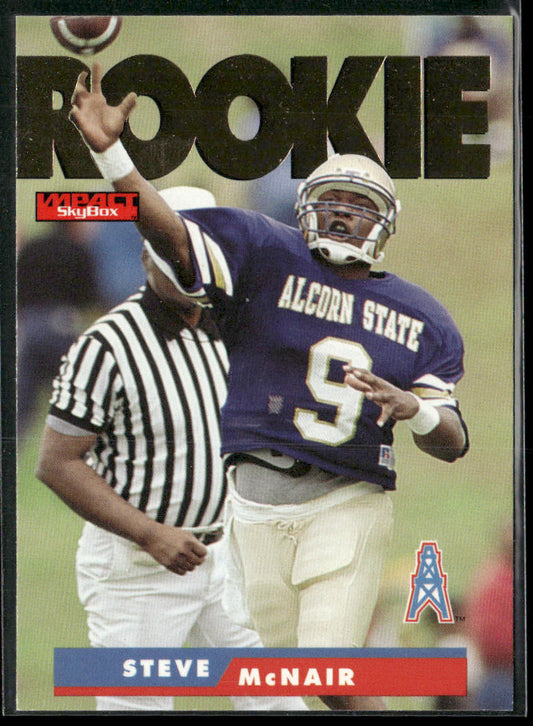 Steve McNair 1995 SkyBox Impact #171 RC Houston Oilers