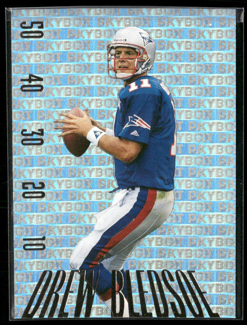Drew Bledsoe 1995 SkyBox Premium Paydirt Blue #PD26 New England Patriots