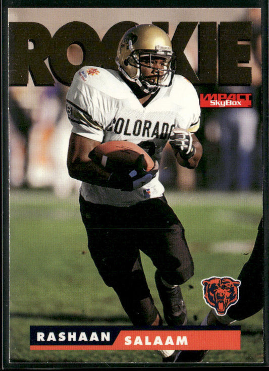 Rashaan Salaam 1995 SkyBox Impact #185 RC Chicago Bears