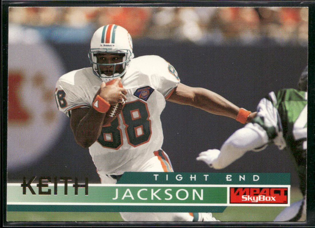 Keith Jackson 1995 SkyBox Impact #82 Miami Dolphins