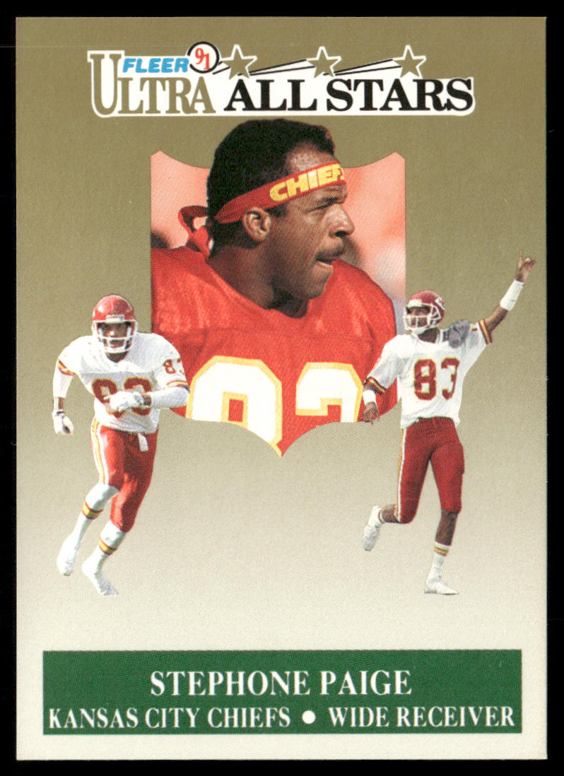 Stephone Paige 1991 Ultra Ultra All Stars #9 Kansas City Chiefs