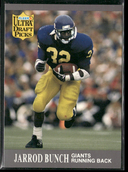 Jarrod Bunch 1991 Ultra #281 RC New York Giants
