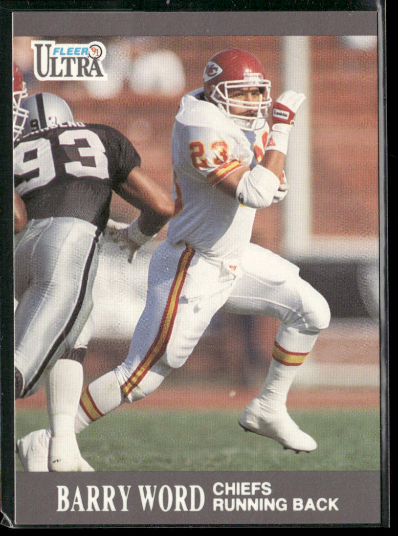 Barry Word 1991 Ultra #74 Kansas City Chiefs