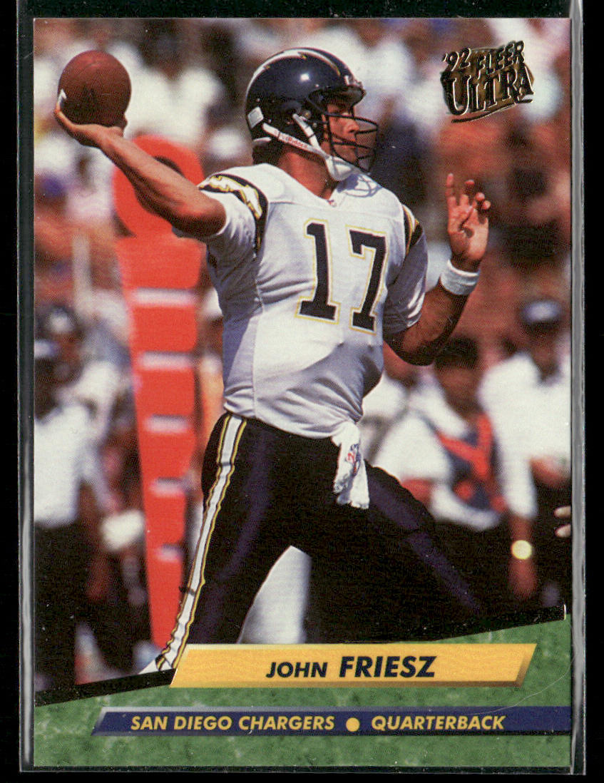 John Friesz 1992 Ultra #344 San Diego Chargers