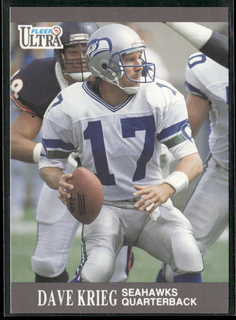 Dave Krieg 1991 Ultra #140 Seattle Seahawks