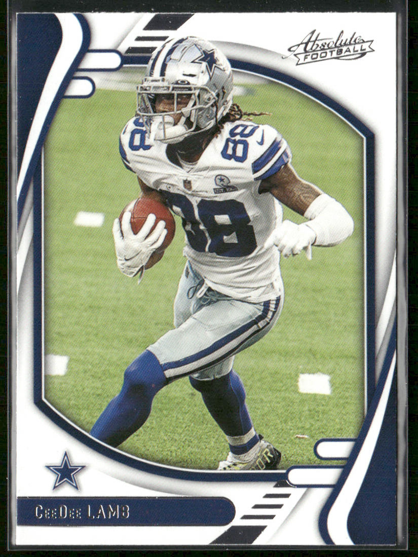 CeeDee Lamb 2021 Panini Absolute Red #51 Dallas Cowboys
