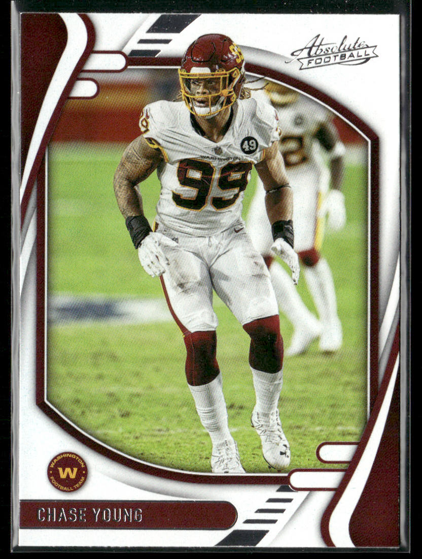 Chase Young 2021 Panini Absolute #19 Washington Football Team