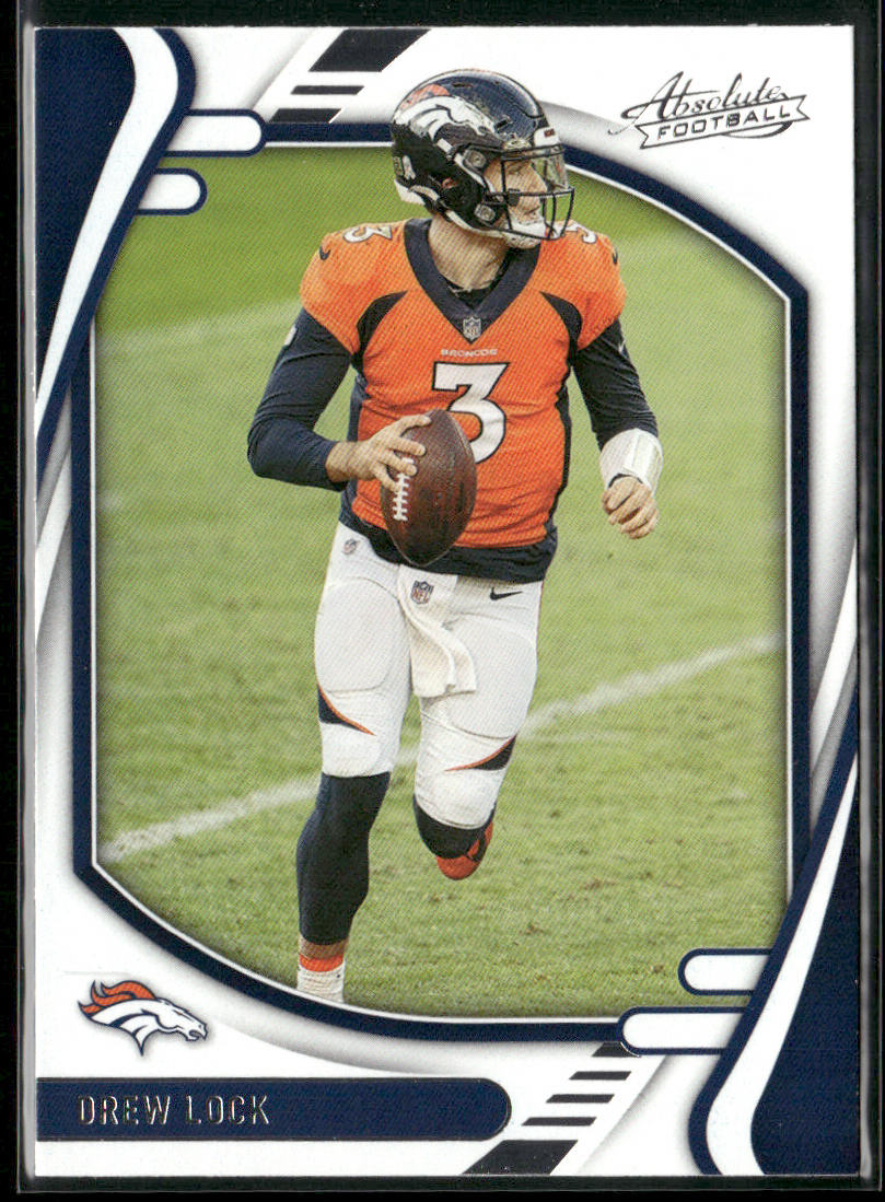 Drew Lock 2021 Panini Absolute #52 Denver Broncos