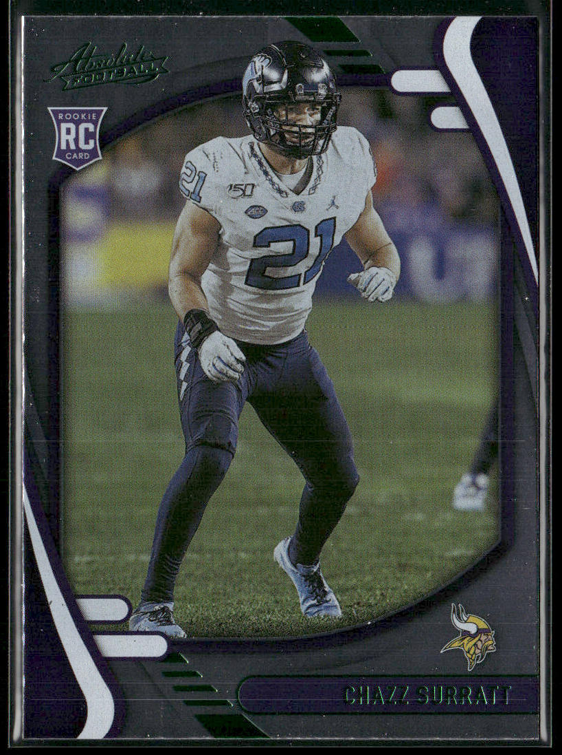 Chazz Surratt 2021 Panini Absolute Green #163 Minnesota Vikings