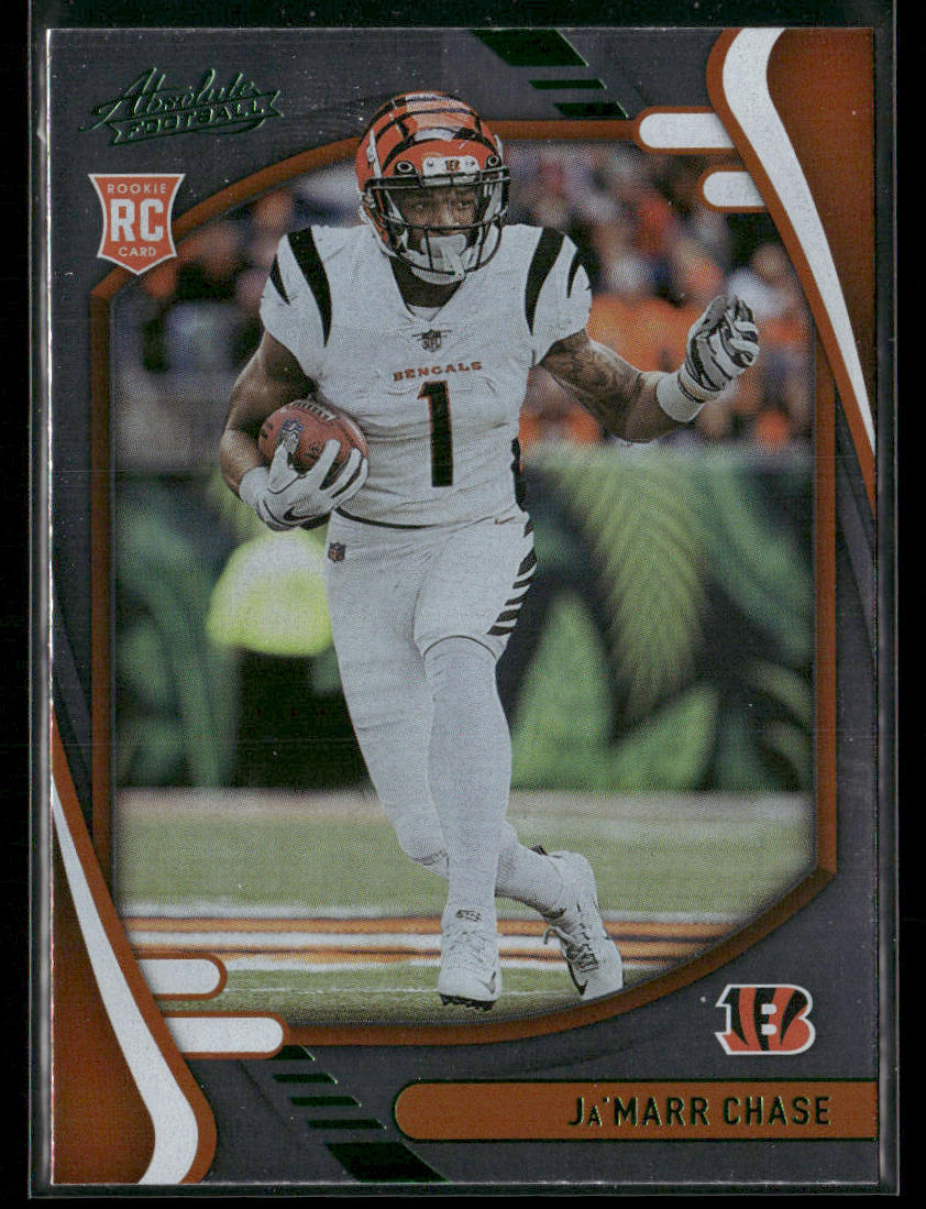 Ja'Marr Chase 2021 Panini Absolute Green #105 Cincinnati Bengals