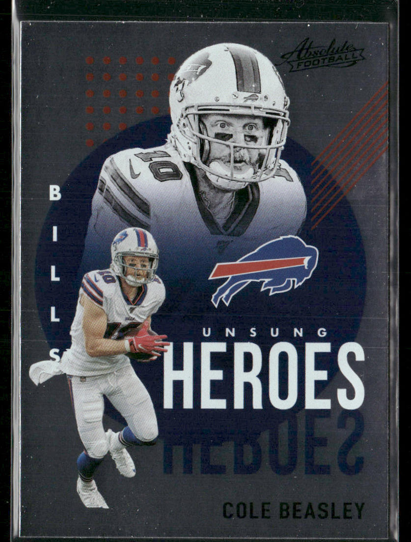 Cole Beasley 2021 Panini Absolute Unsung Heroes #UH19 Buffalo Bills