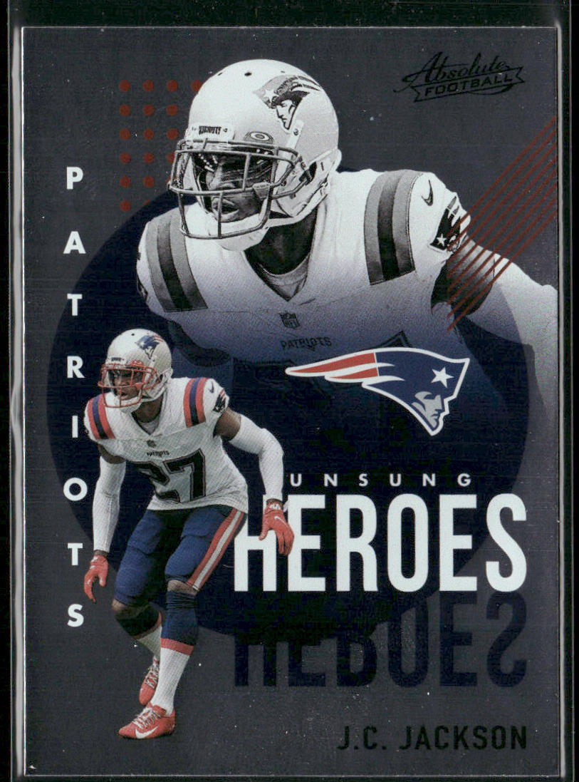 J.C. Jackson 2021 Panini Absolute Unsung Heroes #UH14 New England Patriots