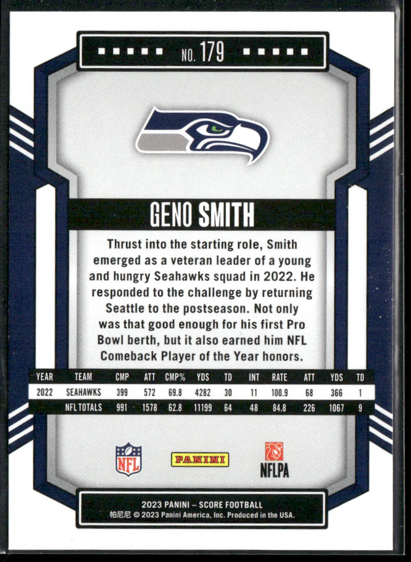 Geno Smith 2023 Score #179 Seattle Seahawks