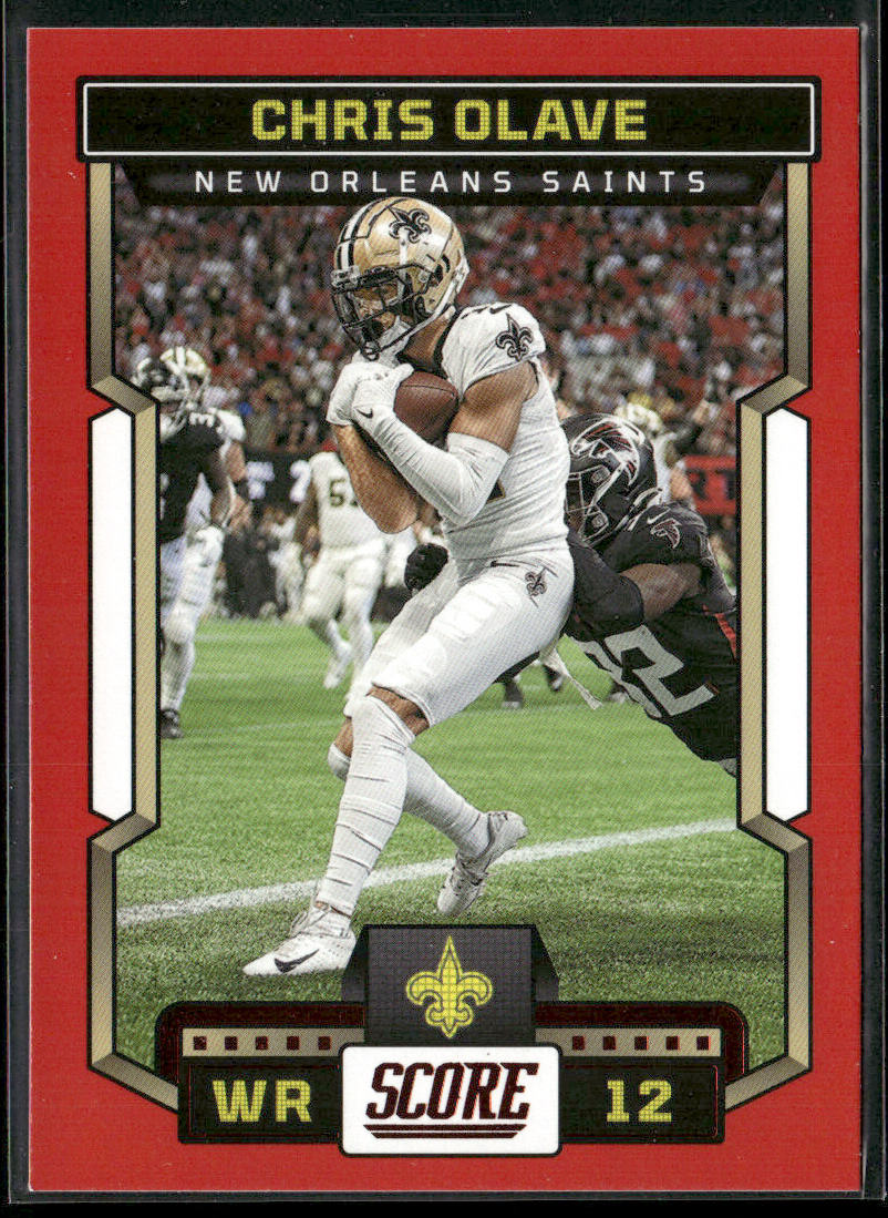 Chris Olave 2023 Score Red #54 New Orleans Saints