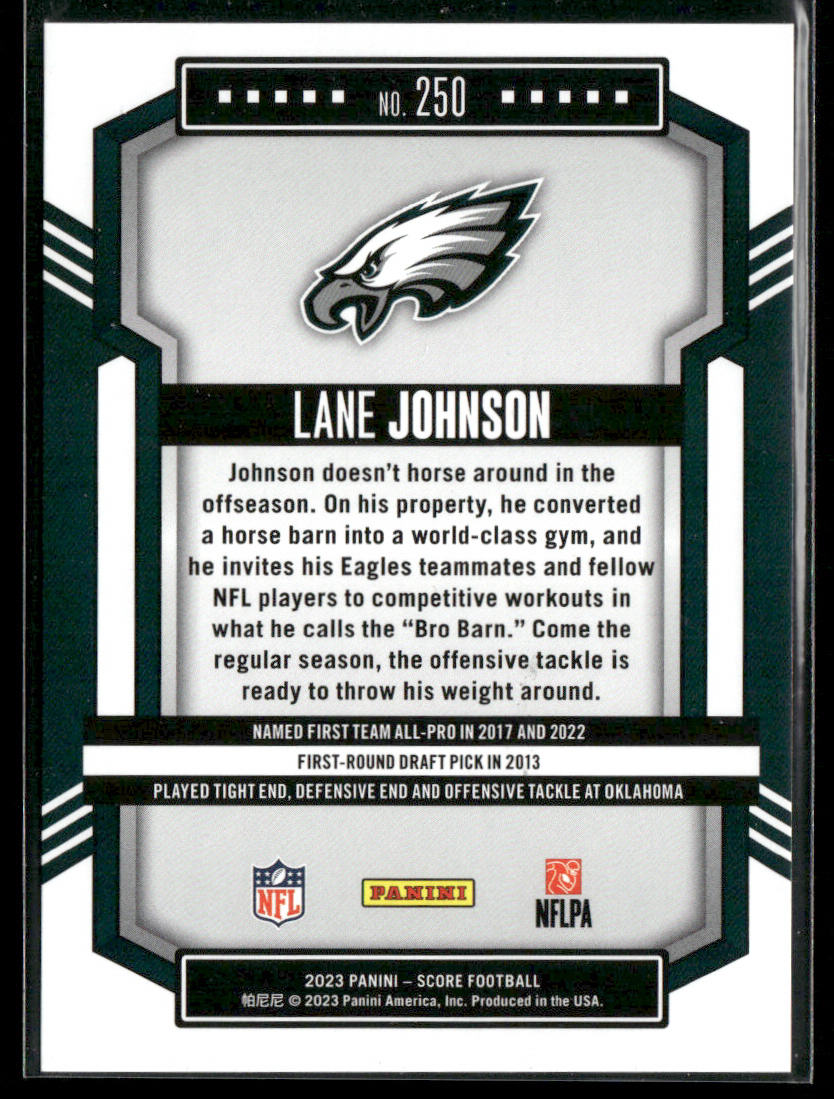 Lane Johnson 2023 Score #250 Philadelphia Eagles